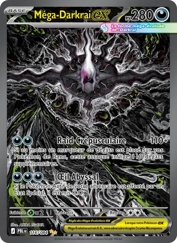 Carte Pokémon Méga-Darkrai-ex #116 — Nuit Noire
