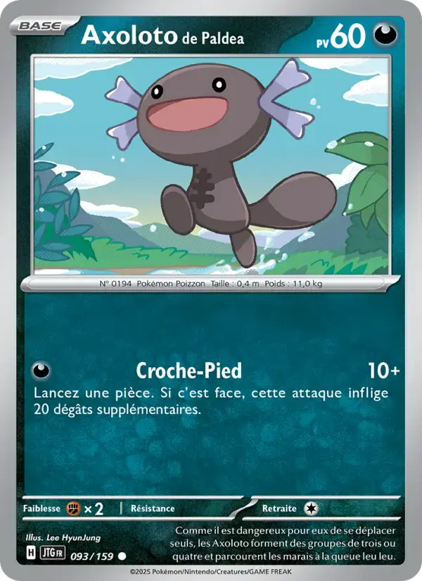 Carte Pokémon Axoloto de Paldea #093 — Aventures Ensemble