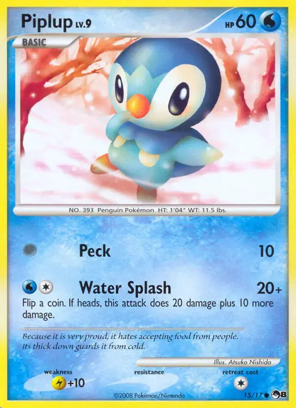 Carte Pokémon Tiplouf #15 — POP 8