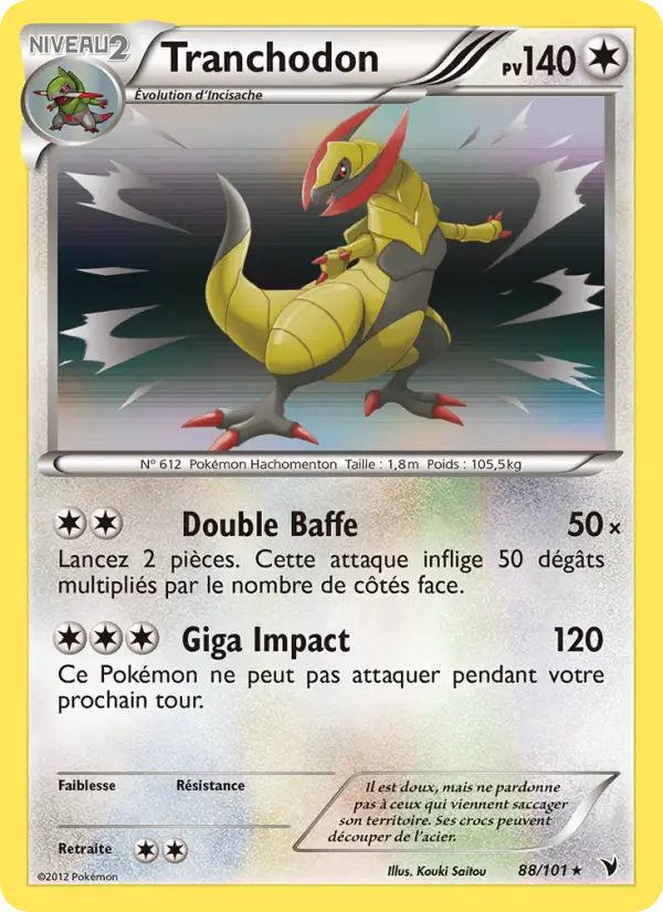 Carte Pokémon Tranchodon #88 — Nobles Victoires