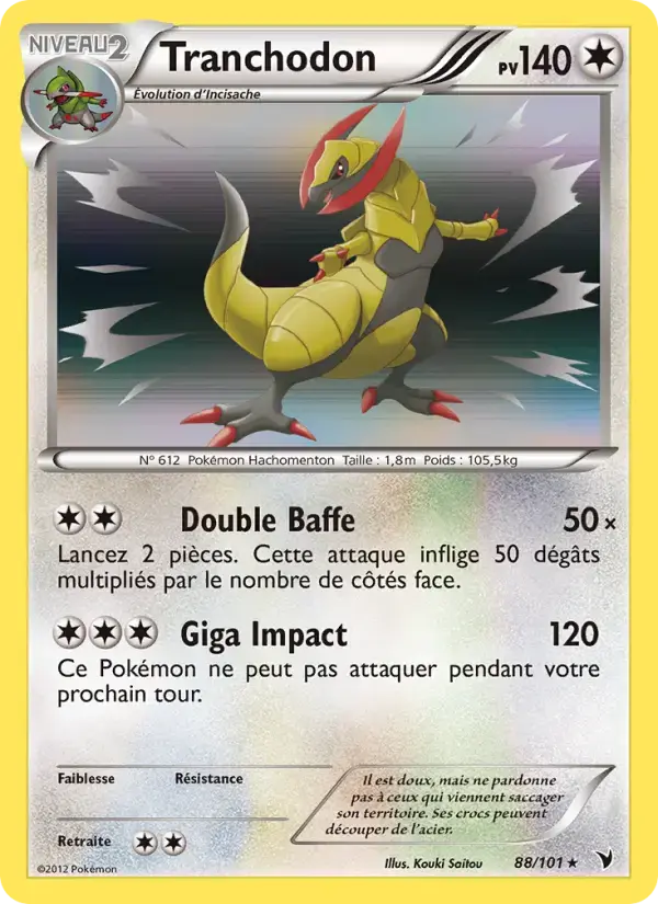 Carte Pokémon Tranchodon #88 — Nobles Victoires