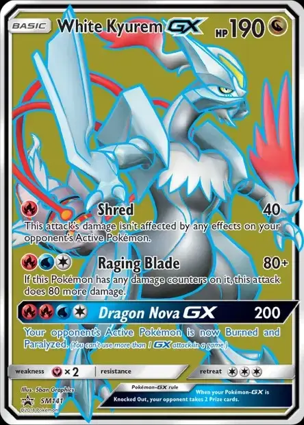 Carte Pokémon Kyurem Blanc-GX #SM141 — Jumbo