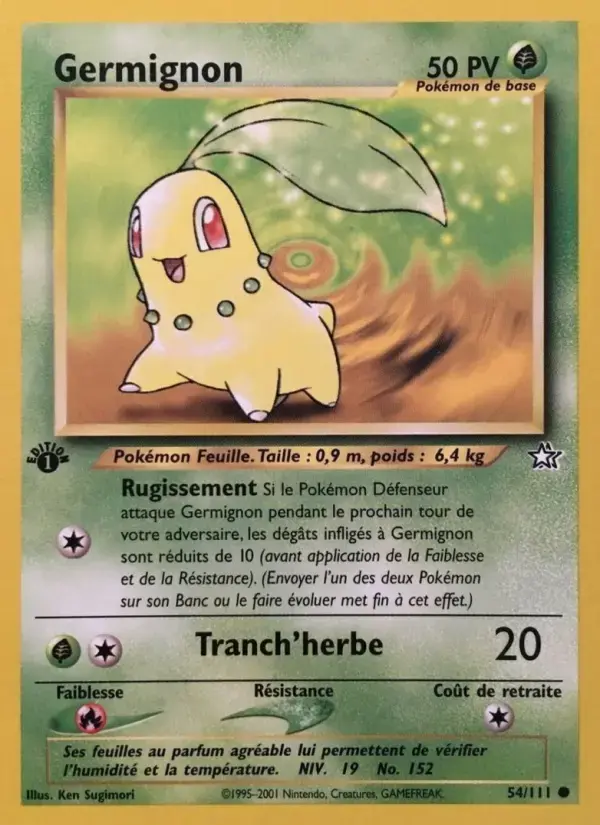 Carte Pokémon Germignon #54 — Neo Genesis