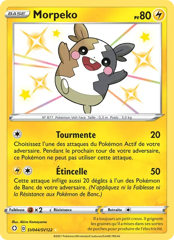 Carte Pokémon Morpeko #SV044 — Destinées Radieuses