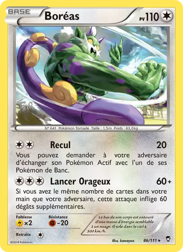 Carte Pokémon Boréas #86 — Poings Furieux