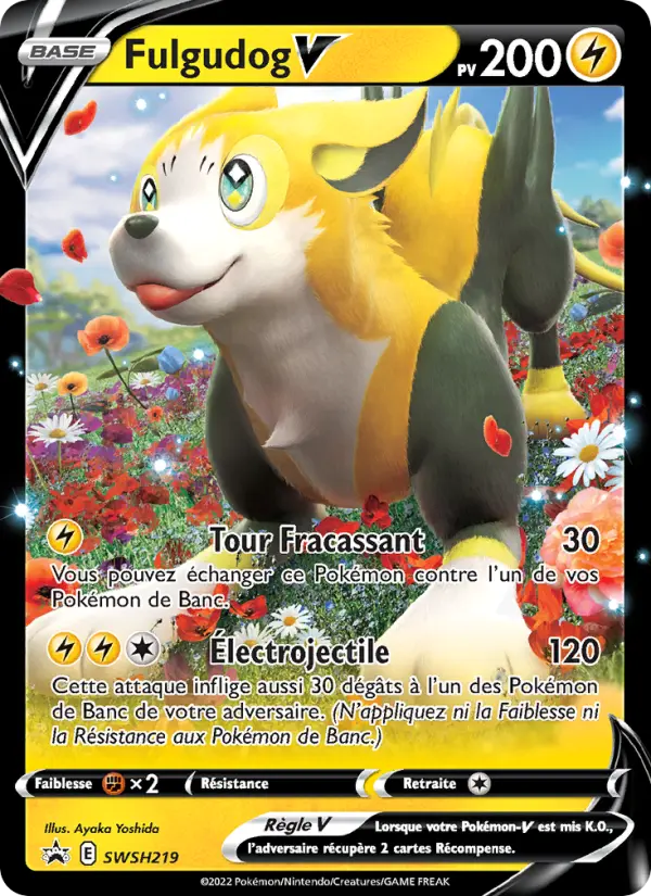 Carte Pokémon Fulgudog V #SWSH219 — Promos Épée et Bouclier