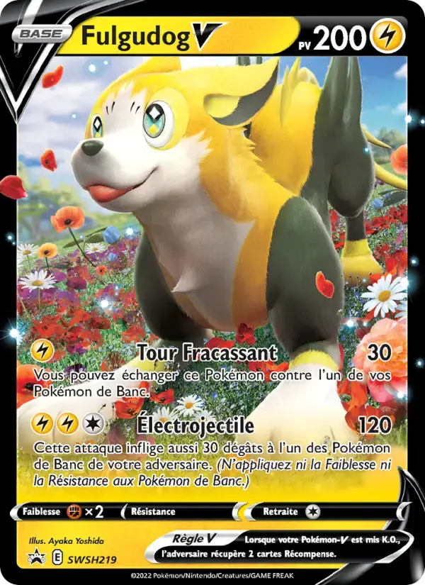 Carte Pokémon Fulgudog V #SWSH219 — Promos Épée et Bouclier