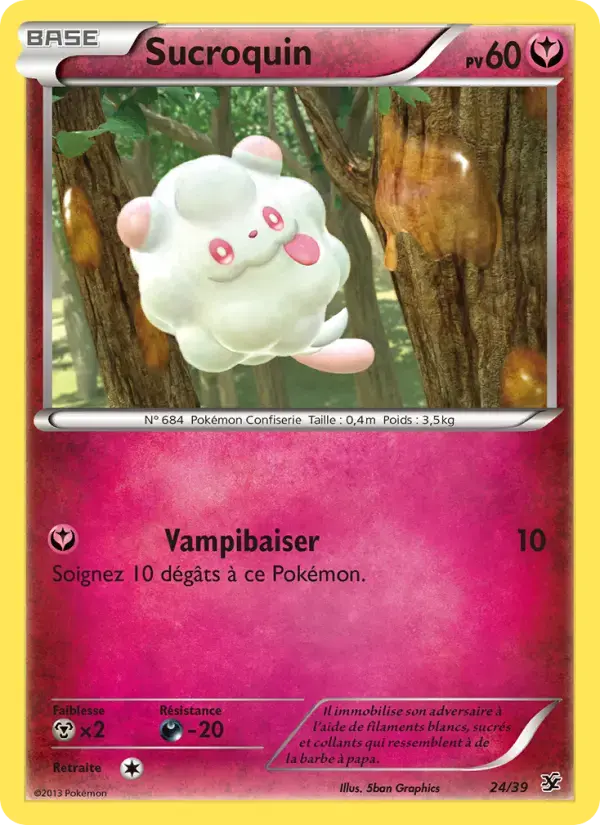 Carte Pokémon Sucroquin #24 — Bienvenue à Kalos
