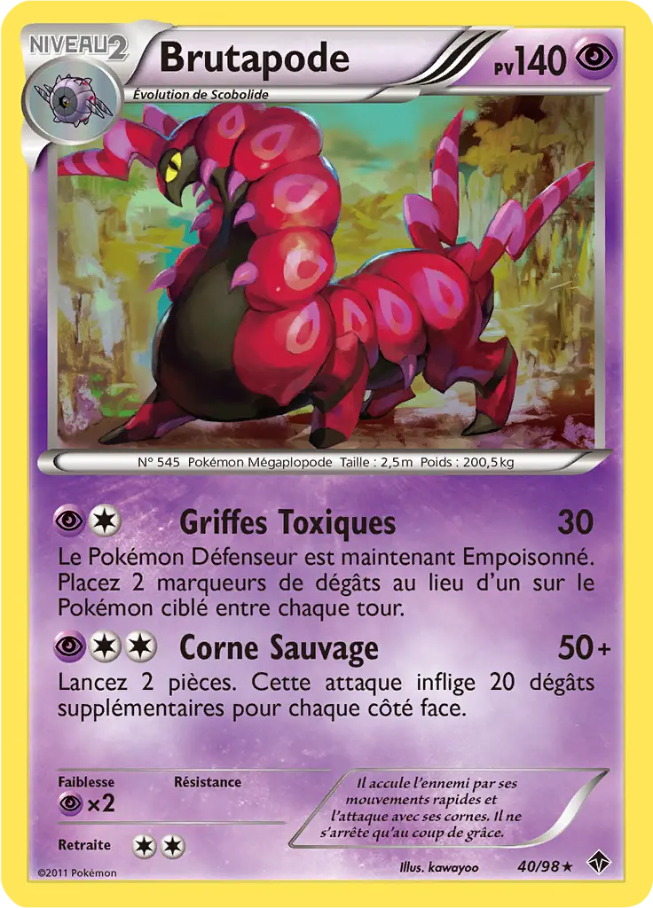 Carte Pokémon Brutapode #040 Cosmos — Pouvoirs Émergents