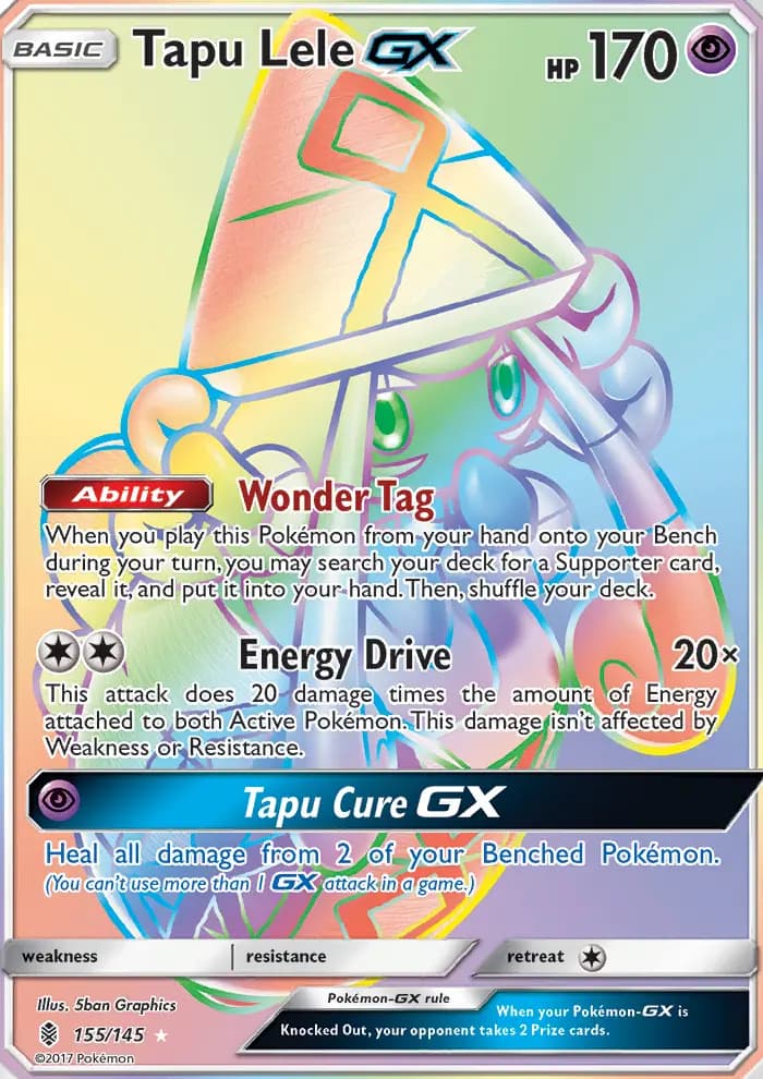Tapu Lele GX #155 — Guardians Rising
