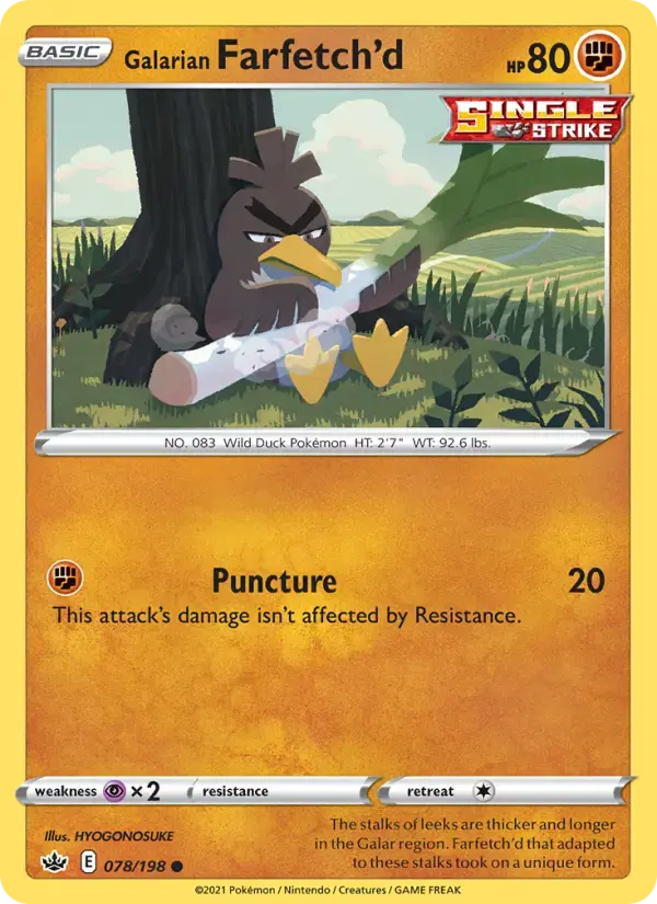 Galarian Farfetch'd #78 — Chilling Reign