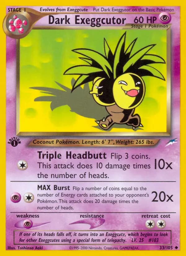 Dark Exeggutor #33 — Neo Destiny