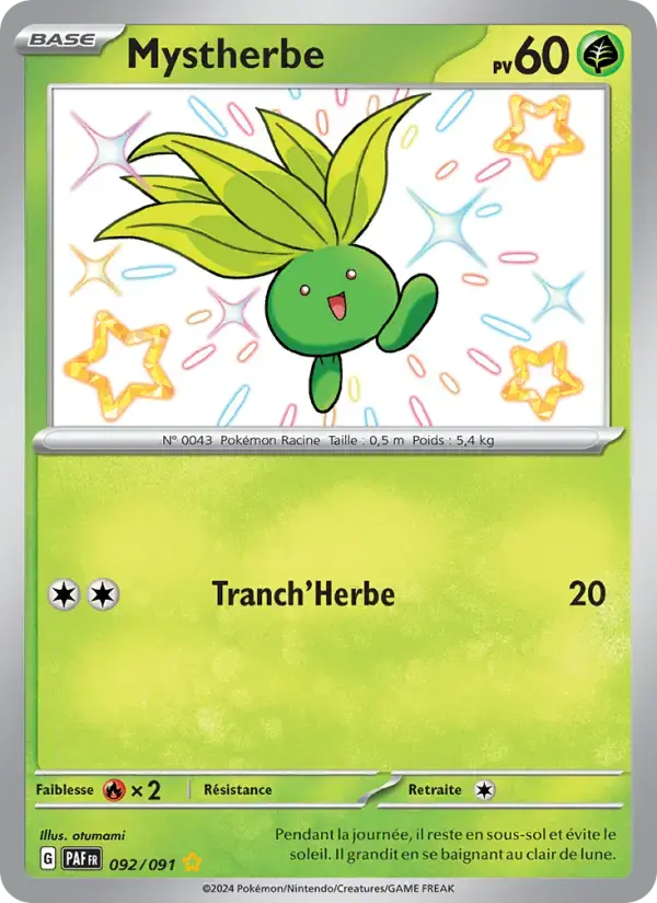 Carte Pokémon Mystherbe #092 — Destinées de Paldea