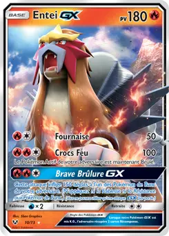 Carte Pokémon Entei GX #10 — Légendes Brillantes