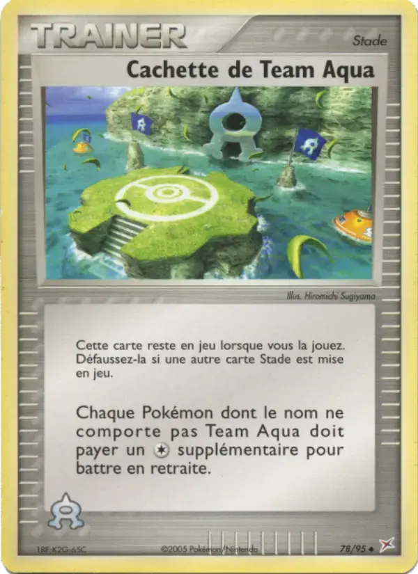 Carte Pokémon Cachette de Team Aqua #78 — Team Magma vs Team Aqua