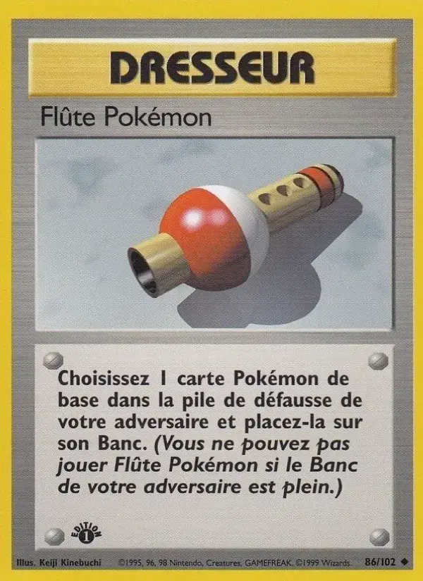 Carte Pokémon Flûte Pokémon #86 — Set de Base