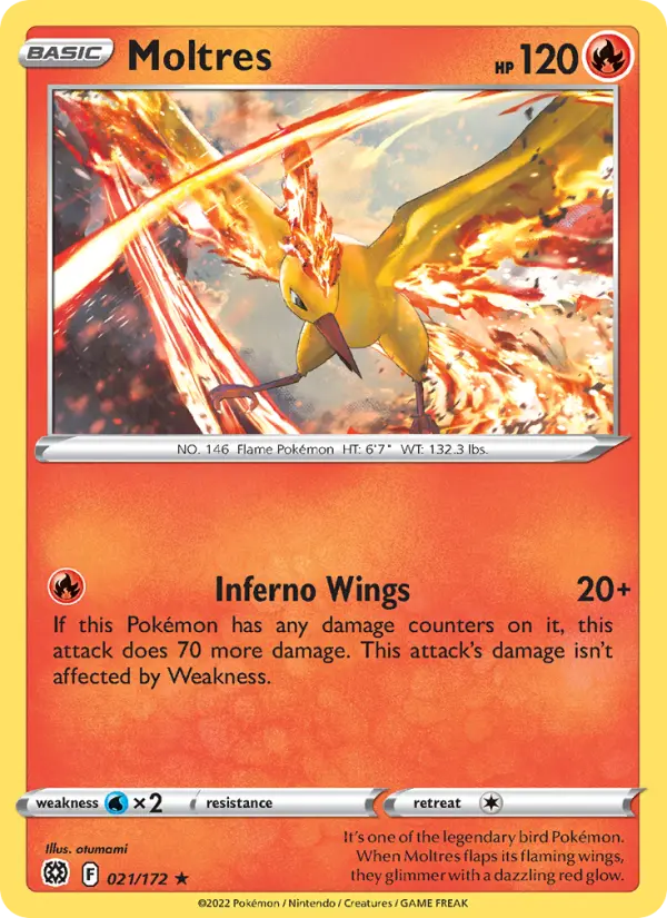 Carte Pokémon Sulfura #021 — Stars Étincelantes