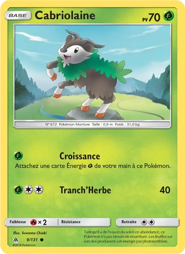 Carte Pokémon Cabriolaine #9 — Lumière Interdite