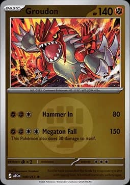 Groudon #108 Holo — Ascended Heroes