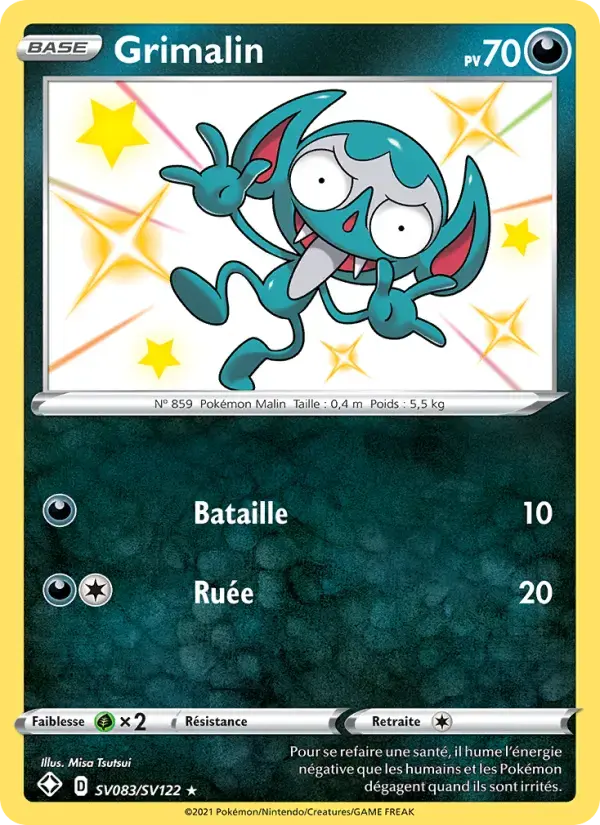 Carte Pokémon Grimalin #SV083 — Destinées Radieuses