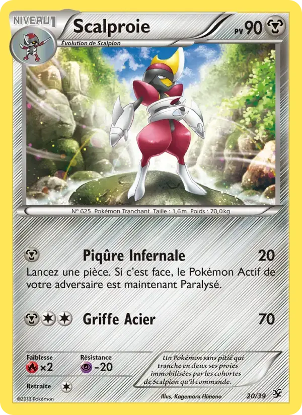 Carte Pokémon Scalproie #20 — Bienvenue à Kalos