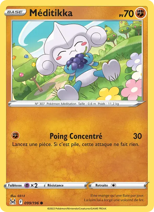 Carte Pokémon Méditikka #099 — Origine Perdue