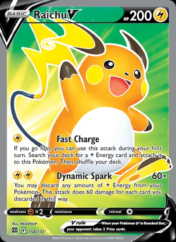 Raichu V #158 — Brilliant Stars
