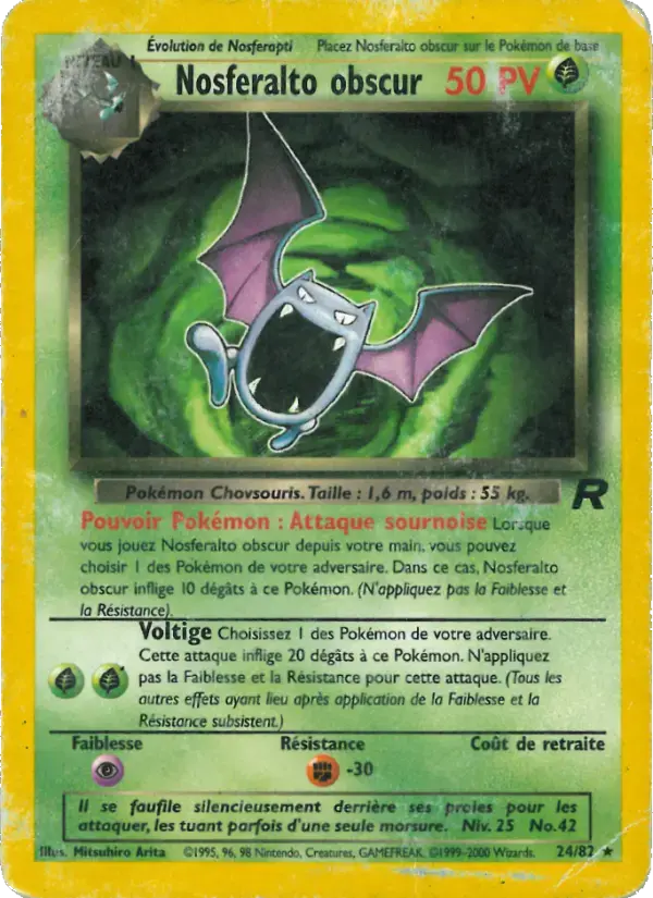 Carte Pokémon Nosferalto obscur #24 — Team Rocket