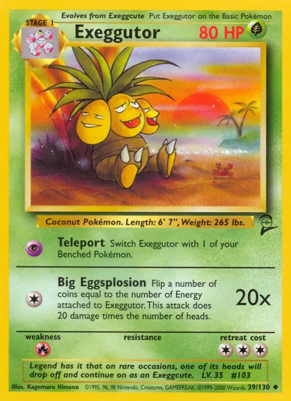 Exeggutor #39 — Base Set 2