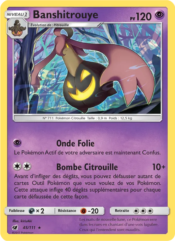 Carte Pokémon Banshitrouye #45 — Invasion Carmin