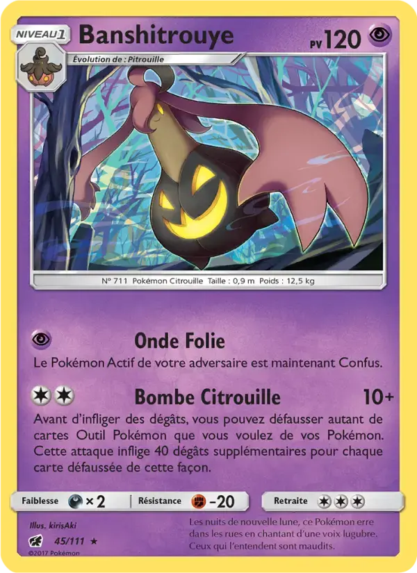 Carte Pokémon Banshitrouye #45 — Invasion Carmin