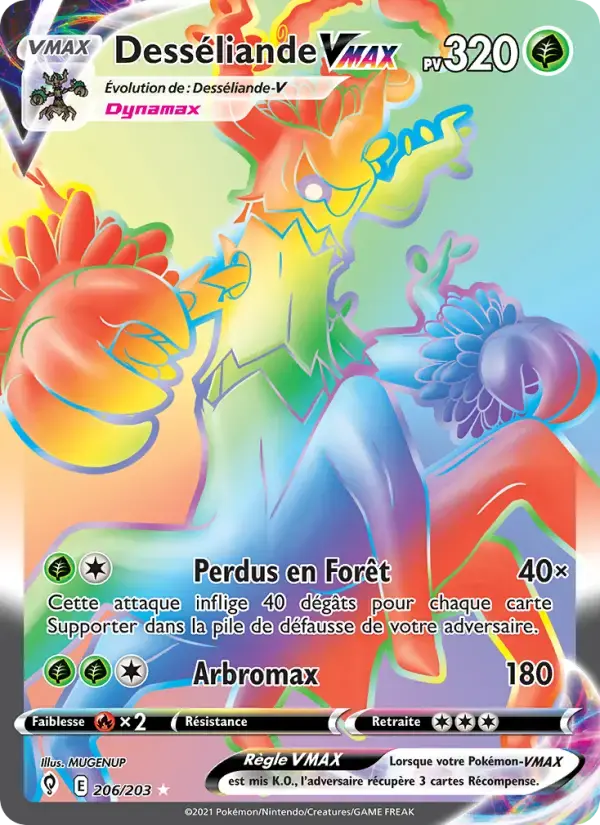 Carte Pokémon Desséliande VMAX #206 — Évolution Céleste
