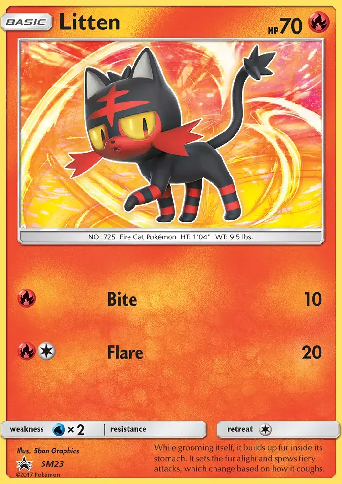 Carte Pokémon Flamiaou #SM23 — Promos Soleil et Lune