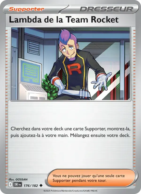 Carte Pokémon Lambda de la Team Rocket #176 — Rivalités Destinées