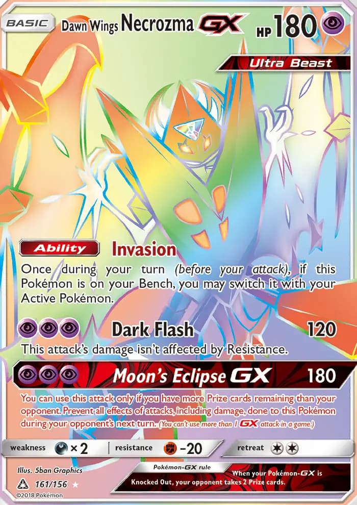 Dawn Wings Necrozma GX #161 — Ultra Prism