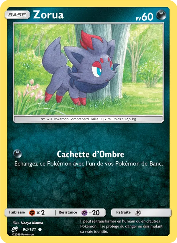 Carte Pokémon Zorua #90 — Duo de Choc