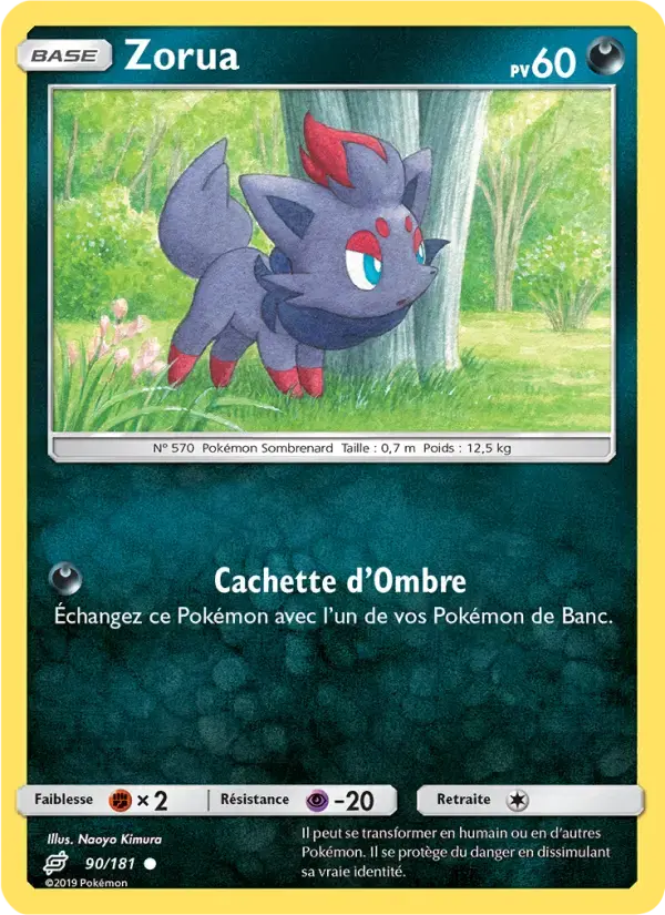 Carte Pokémon Zorua #90 — Duo de Choc