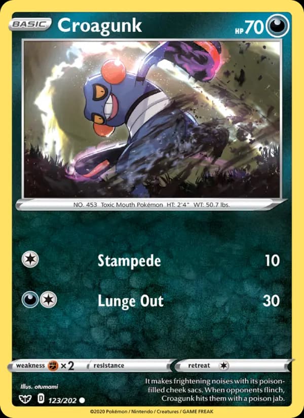 Croagunk #123 — Sword & Shield