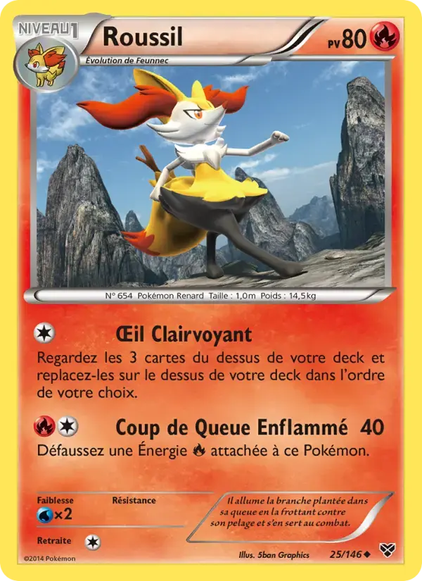Carte Pokémon Roussil #25 — XY