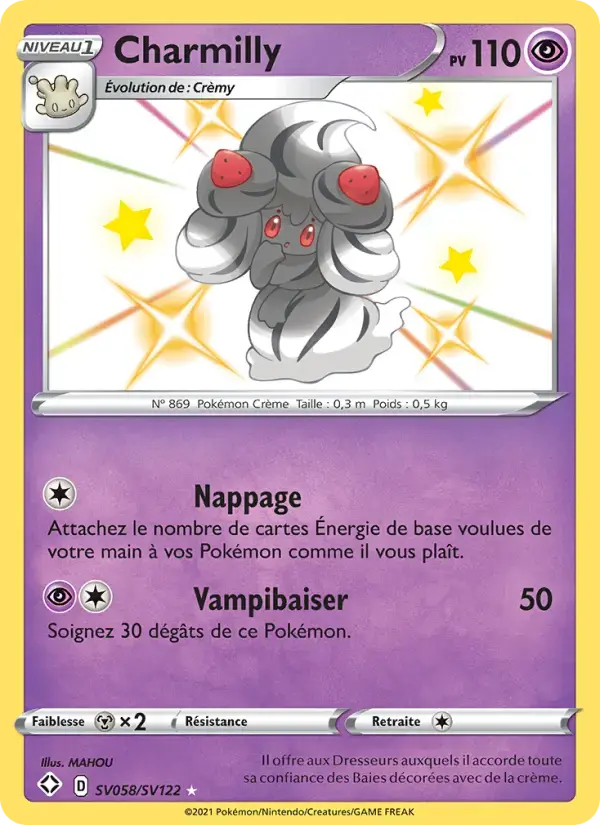 Carte Pokémon Charmilly #SV058 — Destinées Radieuses