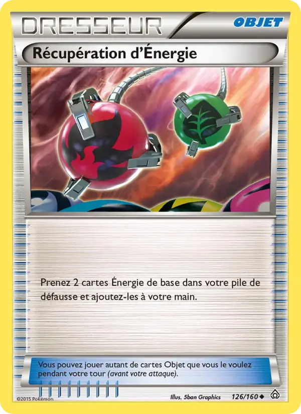 Carte Pokémon Récupération d'Énergie #126 — Primo-Choc