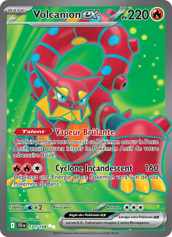 Carte Pokémon Volcanion-ex #171 — Aventures Ensemble