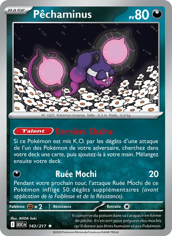 Carte Pokémon Pêchaminus #143 — Héros Transcendants