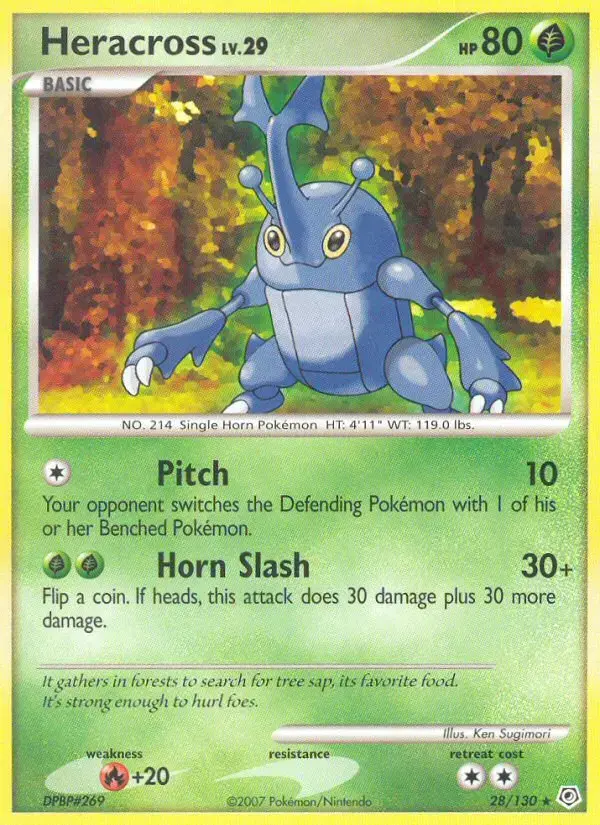 Heracross #28 — Diamond & Pearl