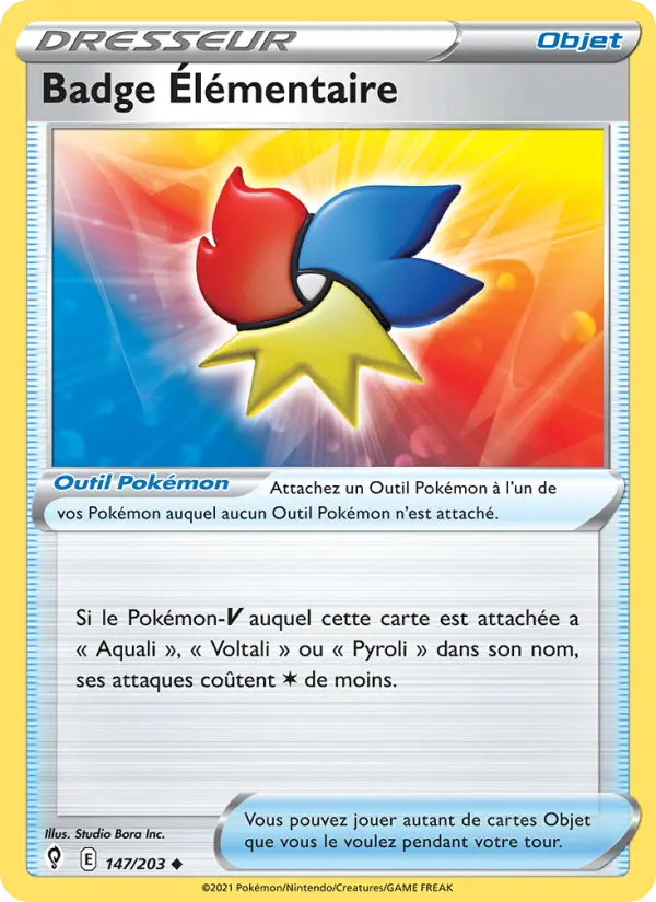Carte Pokémon Badge Élémentaire #147 — Évolution Céleste