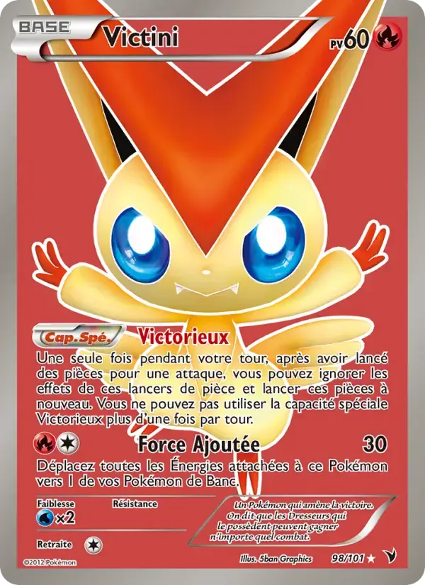 Carte Pokémon Victini #98 — Nobles Victoires