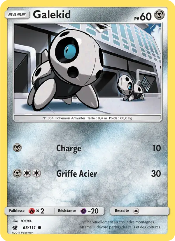 Carte Pokémon Galekid #65 — Invasion Carmin