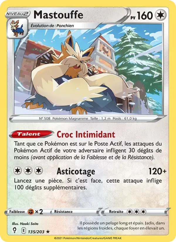 Carte Pokémon Mastouffe #135 — Évolution Céleste