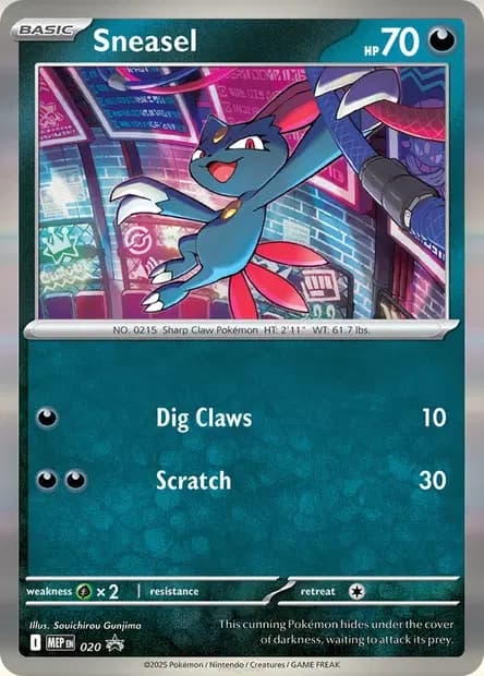 Sneasel #020 — Mega Evolution Promos
