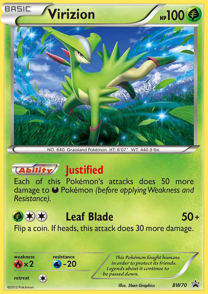 Virizion #BW70 — Black & White Promos